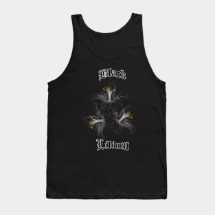 Black Lilium or Lily – Gothic flower Tank Top